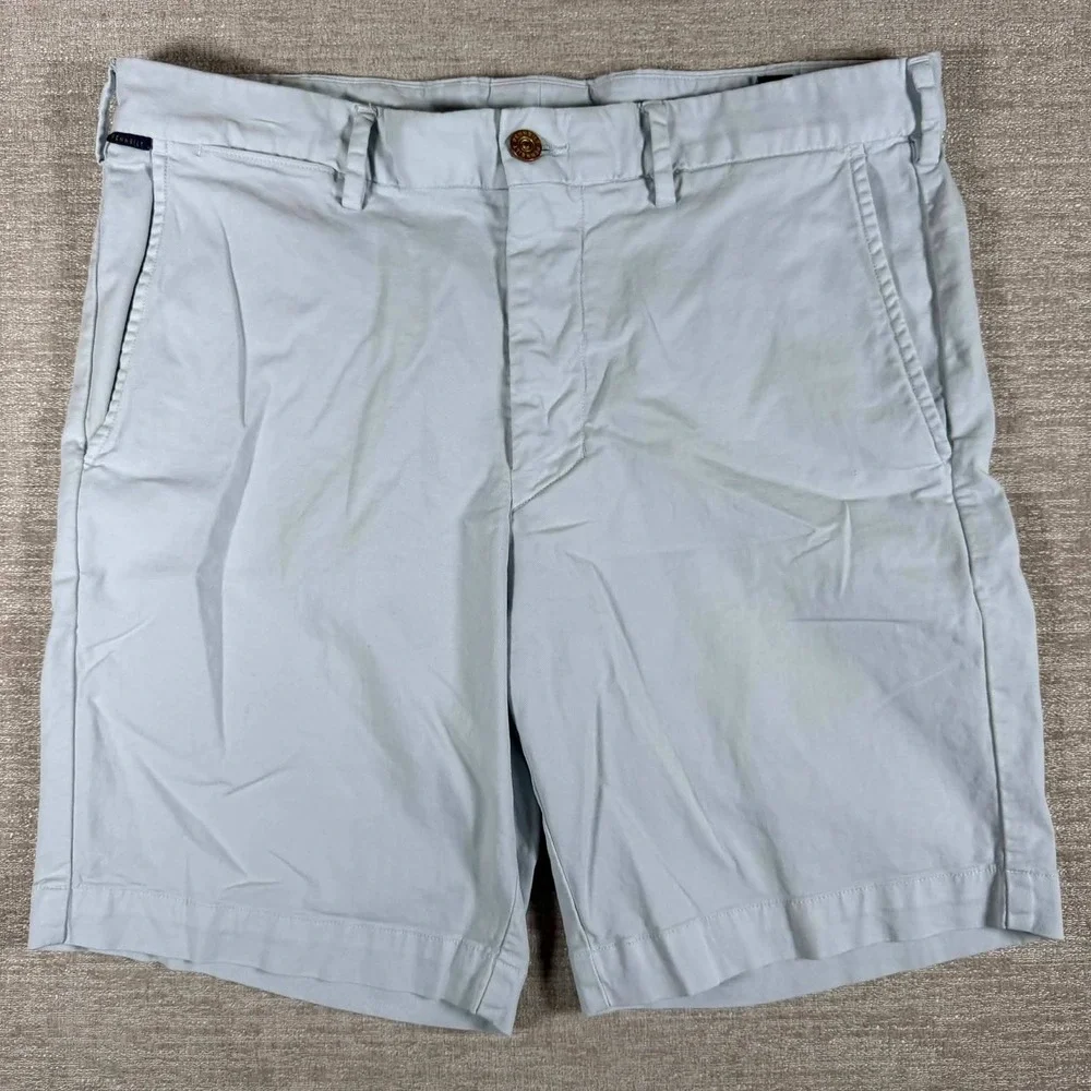 2 Pack! NEW Pennbuilt Shorts Mens 36/9 Tan Blue Bundle Stretch Chino - Picture 6 of 9